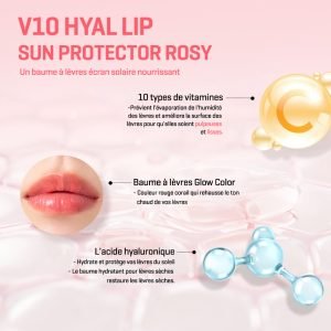 V10 HYAL LIP SUN PROTECTOR ROSY 7ML