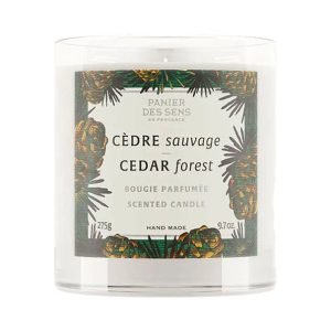 PANIER DES SENS Bougie parfumée Cèdre Sauvage 275G